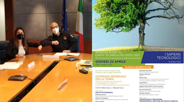 Curcio Grande webinar 22.04.21 presso Dipartimento Protezione Civile più locandina con programma relatori